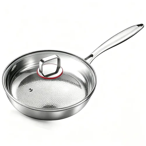 Yumly 인덕션 통3중 304 스텐 후라이팬 프라이팬, 1개, 30cm