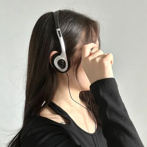 디아브 레트로 Y2K 감성 헤드폰 하이틴 스트릿 빈티지 힙한 패션 졸사 소품 선물
