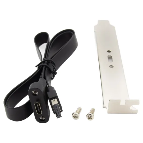 솔탑 메인보드 타입E to USB C타입 확장 일반 PCI 브라켓 SOLTOP-2156