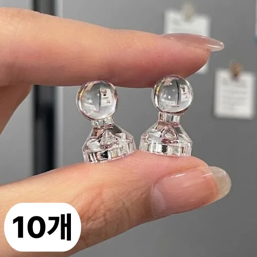 이너플리 냉장고 자석, 투명 10개