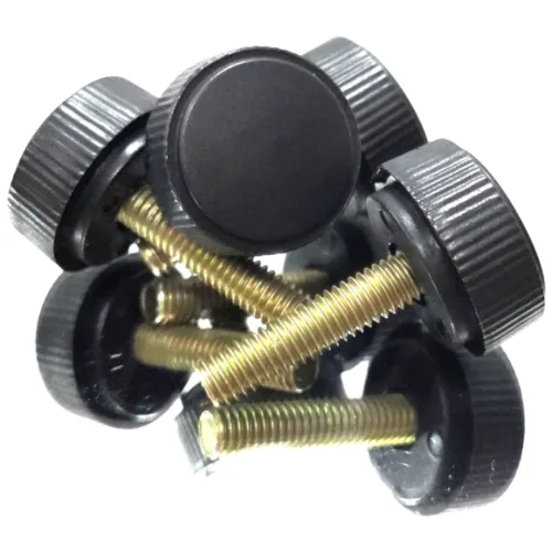 손잡이 볼트 플라스틱 원형 노브 M6, 15개, 40mm, M6