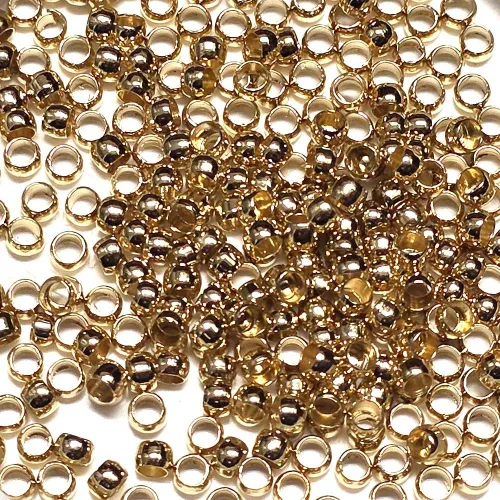 Bead 비즈부재료 누름볼 O링 구멍지프 랍스터고리 한세트, 골드 누름볼 (대-5g)