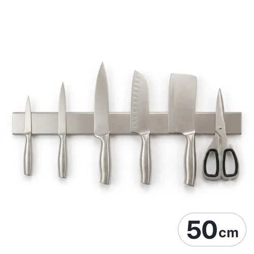 코코바움 스텐304 자석 칼걸이, 50cm, 1개, 실버