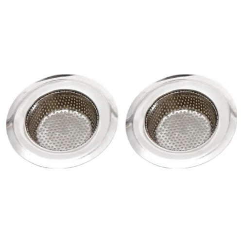 앞날창창 주방 싱크대 스테인리스 개수대 배수구 거름망 9cm, 실버, 2개