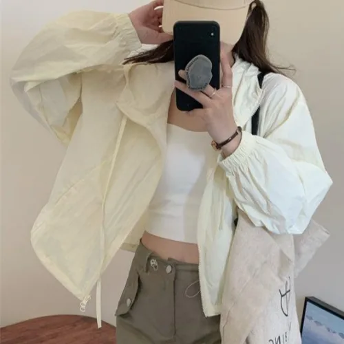 워니 여성 초경량 여름 바람막이 얇은 점퍼 자외선 차단 후드 생활 방수 자켓 여자