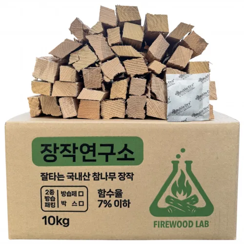 장작연구소 프리미엄 국산 참나무 장작 3차건조 5kg, 1개, 5kg