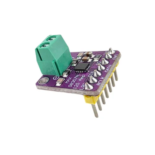 오디오 앰프 모듈 클래스-D 3W I2S MAX98357A ESP32 아두이노 라즈베리파이 지원, 1개, 핀헤더 아래로 납땜