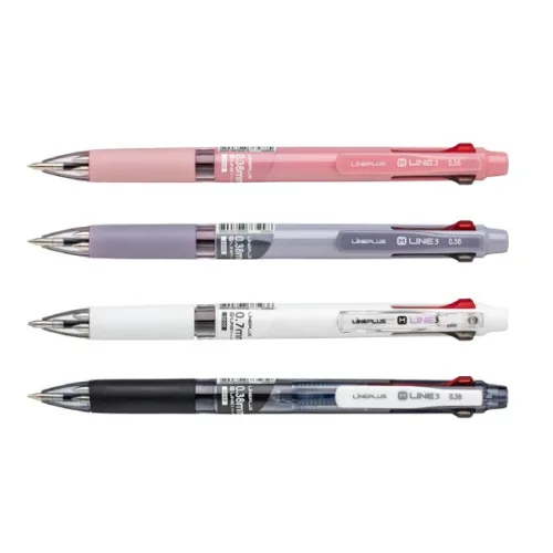 라인플러스)M라인3 3색볼펜, 4개, (0.38mm/M523398)