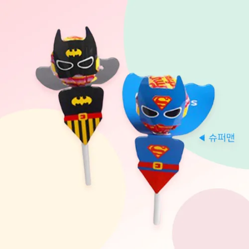 [파티지] G_크리스마스 선물포장 상자 모음 / 성탄절 선물포장 / 눈사람상자 / 크리스마스토퍼 /크리스마스소품, G_D_캐릭터 캔디포장 6개 (1장)_ 베트맨