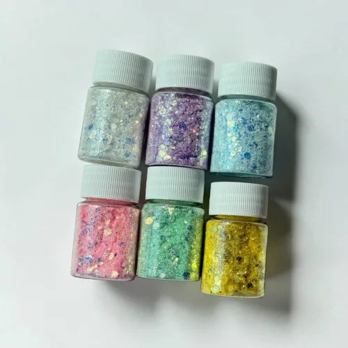 투명육각글리터 15ml N7, 1개, 2. 옐로우