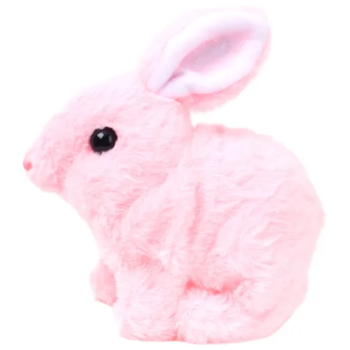 UB toy 움직이는 토끼 인형, 1개, 연핑크+건전지, 14cm