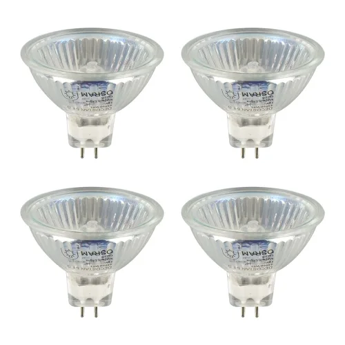 [묶음] 오스람 할로겐전구 mr16 50W 전구색 gu5.3 44870 WFL, 4개, 전구색