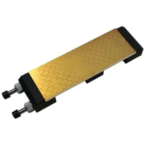 DMD 티타늄 다이아몬드 숫돌 양면 400/1000 그릿 칼날 연마석 홀더 포함 200x70x8mm 주방 칼용, 1개, 금