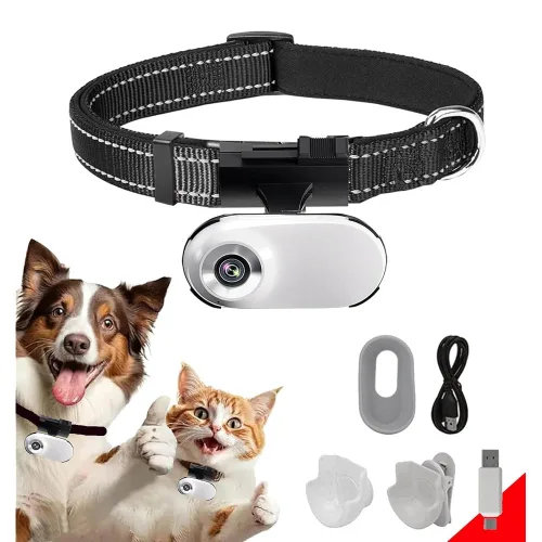 동일 HD 1080P Cat 카메라 칼라, 반려동물용 미니 비디오 녹화 액션 바디캠, 선물, 기능, 미지원(블랙) 카메라, WiFi 소형 무선 생일 야외/실내용, 스포츠