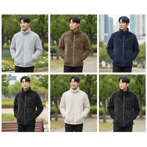 간절기용 데일리룩 플리스 후리스 자켓 6종택1