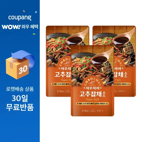 차오차이 고추잡채 소스, 100g, 3개