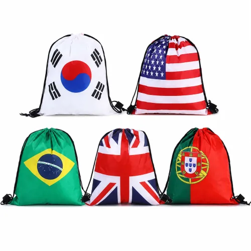 코코희 나일론 백팩 국기 가방