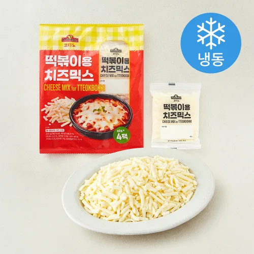 [로켓프레시] 코다노 떡볶이용 치즈믹스 4개입 (냉동)