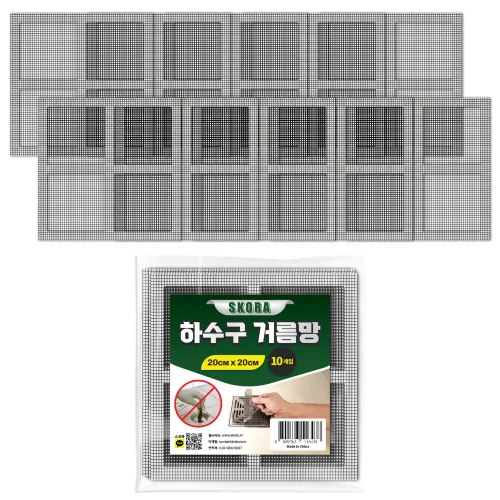 스코라 욕실 하수구 거름망 10p, 1개