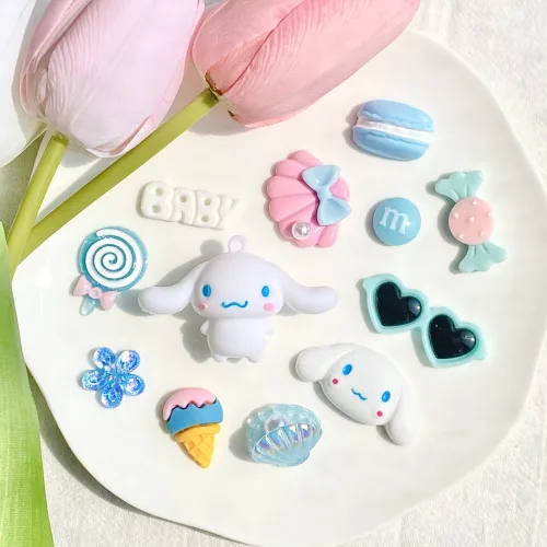 귀여운 시나롤 강아지 신발꾸미 파츠 12PCS 세트