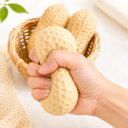 키하링 땅콩말랑이 땅콩볼 슬랑이 말랑스퀴시 스트레스빵 스트레스볼, 1개, 100g, 땅콩노랑이