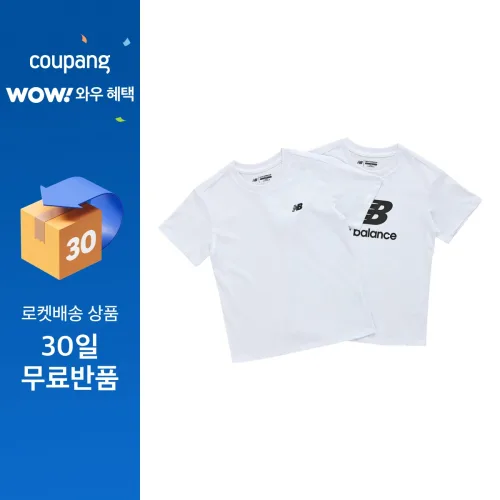 뉴발란스키즈 아동용 ESSENTIA 반팔 티셔츠 2종 세트