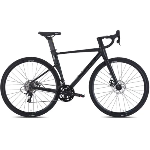 2026 SRD 솔리드 레이싱 경량 로드자전거 R5 18단 듀얼레버 디스크브레이크, 1개, 166cm, 2026 SRD R5 460 쉐도우 블랙 반조립