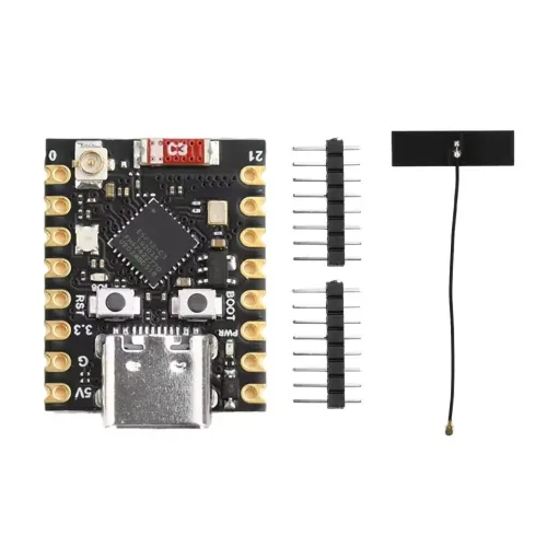 ESP32 C3 Super Mini 외장 안테나 타입, 4개, ESP32-C3(핀헤더 미납땜)