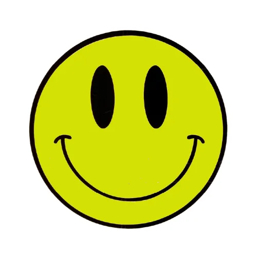 삼항LED 스마일 스티커 Smile Sticker / 소 대, 1개, 주황 소형