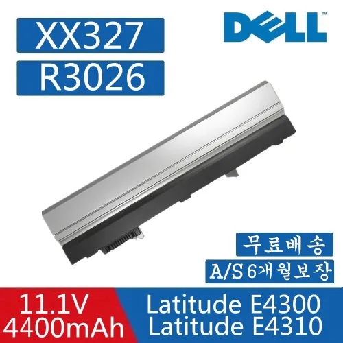 DELL E4300 Latitude E4310 Serie 배터리 312-9955 312-9956 8N884 8R135 JX0R5 0FX8X, XX3227, 1개