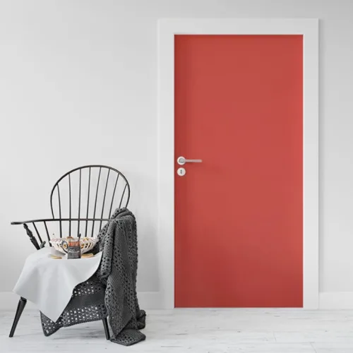 로즈로사 현관문 방문 시트지 2p, 19레드, 100 x 210 cm