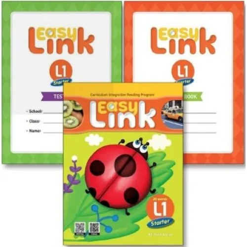 Easy Link Starter 1 세트 (전3권) 교재 + Tests + Word Book, 엔이 능률