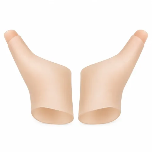 엠에스메디칼 실리콘 엄지 손목보호대 2개, 투명색, 1개