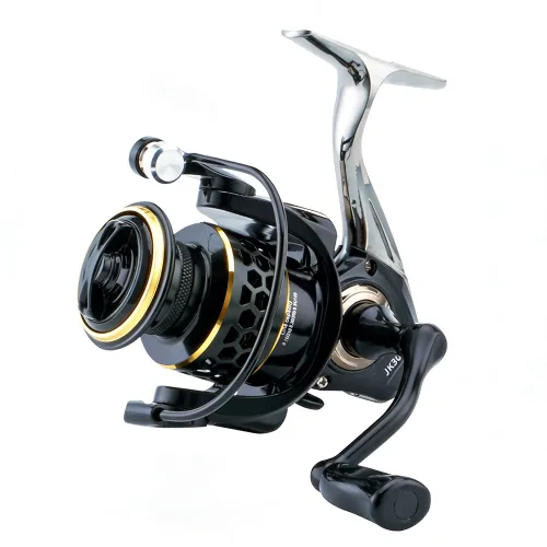 Huidiao 범용 스피닝릴 1000-7000 시리즈 5.2:1 기어비 헤비듀티 낚시릴 최대 12kg 드래그 금속 스풀/핸들/풋 민물 및 바닷물 겸용, 블랙, JK5000