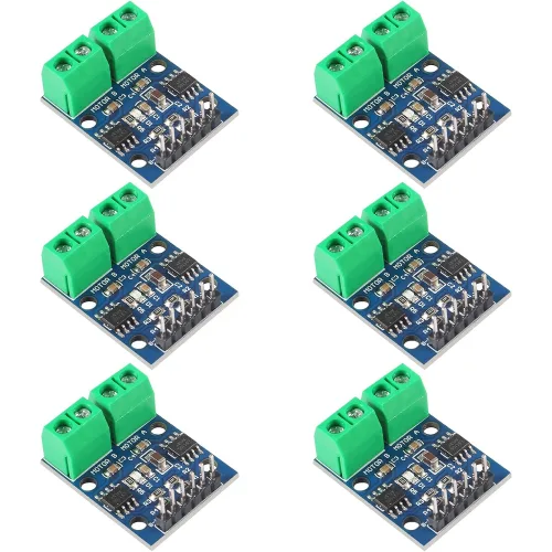 L9110S H브릿지 모터드라이브 6개 세트 DC2.5V~12V 듀얼 DC모터 / 4선 2상 스테핑모터 구동 컨트롤 보드 아두이노 호환, 6개