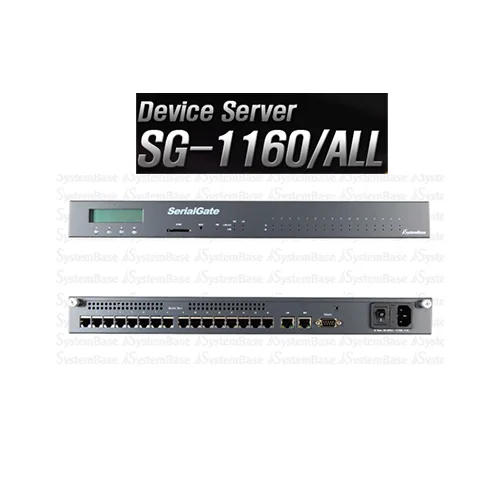 시스템베이스 SG-1160/ALL 16포트 RS232 RS422 RS485 시리얼디바이스서버, SG-1160/ALL, 1개