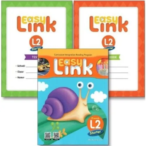 Easy Link Starter 2 세트 (전3권) 교재 + Tests + Word Book, NE_Build & Grow, 초보자