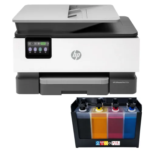 HP9120 잉크젯 Wifi 팩스 복합기 무한잉크 400ml HP9010 후속 가정용 사무용, HP9120 + 클로버 무한잉크 (400ml)