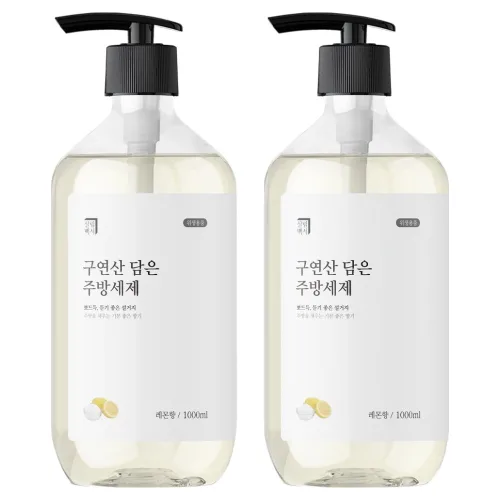 살림백서 구연산 담은 주방세제 레몬향, 2개, 1L