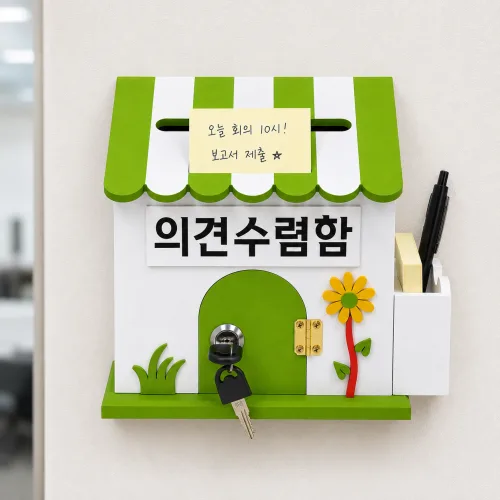 기프트하우스 프로방스미니M 열쇠 메모꽂이우체통-의견수렴함