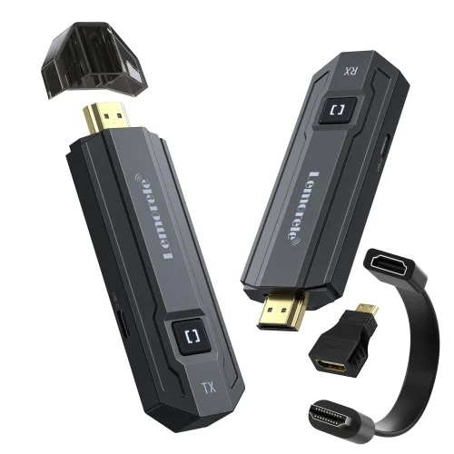 Lemorele 50 미터 무선 HDMI 송신기 수신기 동글 키트 익스텐더 1080P 무선 hdmi 송수신기, TX and RX, 1개