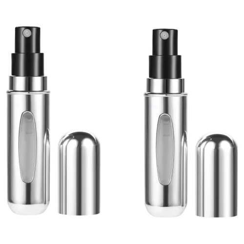 아이코어스 펌핑식 향수공병 5ml, 2개, 실버