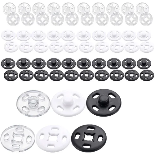 [조은몰] 합단추 스냅 똑딱이단추(10mm-30set), 30개, 혼합-10mm