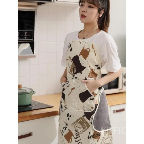 KIFFJOIT 묶지 않는 간편 앞치마