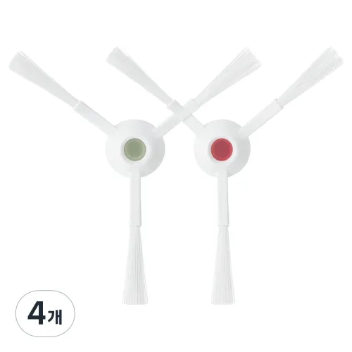 멋진공간 호환 에코백스 X1 T10 T20 흰색 사이드브러쉬, 4개, 단일상품