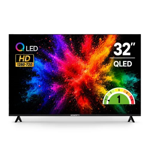 와우피프티 HD QLED 스마트TV, 고객직접설치, 스탠드형, 32HD-QS, 81cm(32인치)