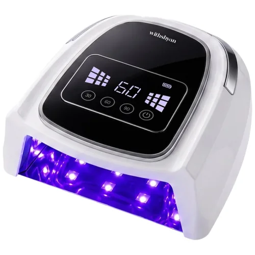 위드샨 에이스 무선 젤 램프 UV/LED 고출력 네일램프 120W, 1개, 화이트