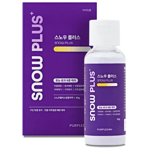 스노우 플러스 치아 미백 가루 구취제거 구강청정 잇몸질환, 1개, 30g