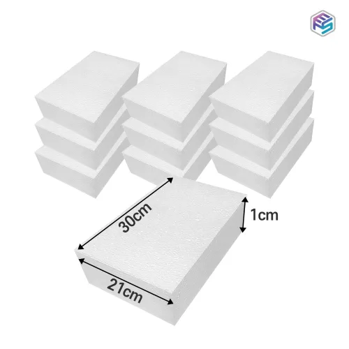 사각 스티로폼 A4 사이즈 30 x 21 x 1cm 10개, 10개