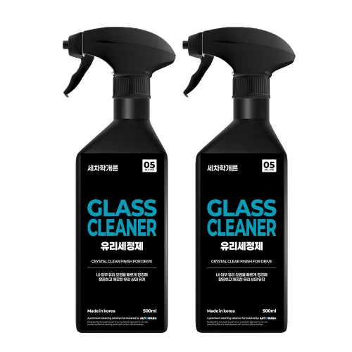 세차학개론 유리세정제 자동차 글라스클리너, 2개, 500ml